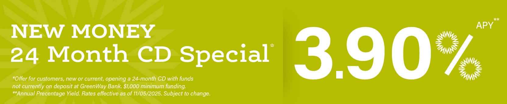 CD Rates Special Rates Page